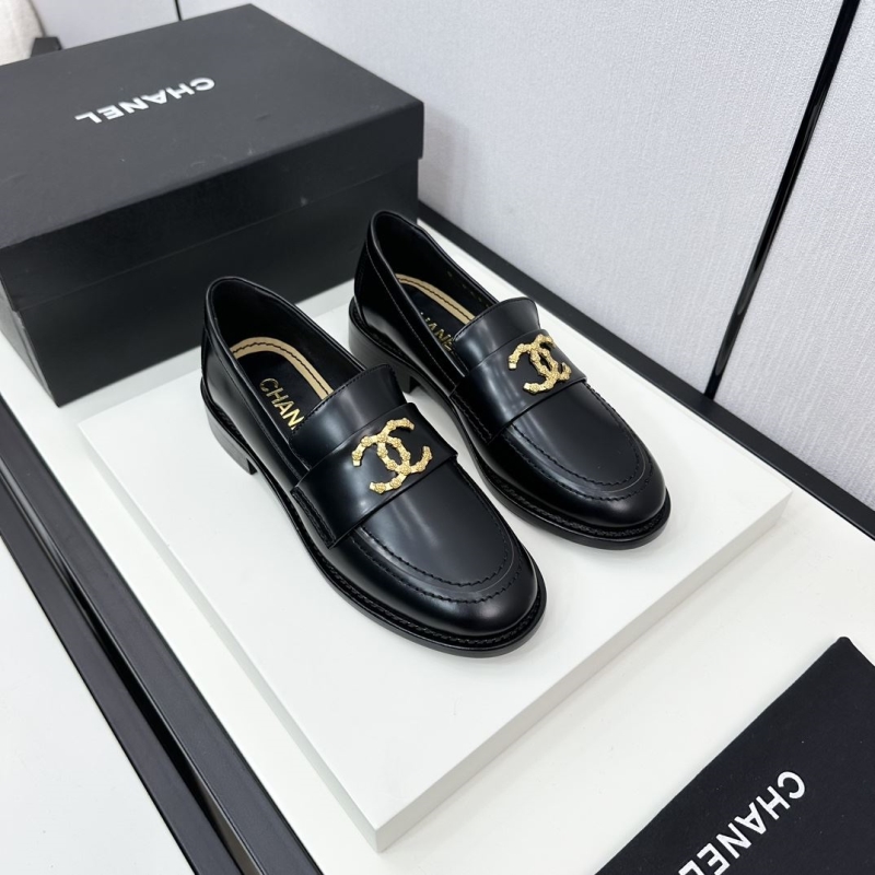 Ch*el leather shoes